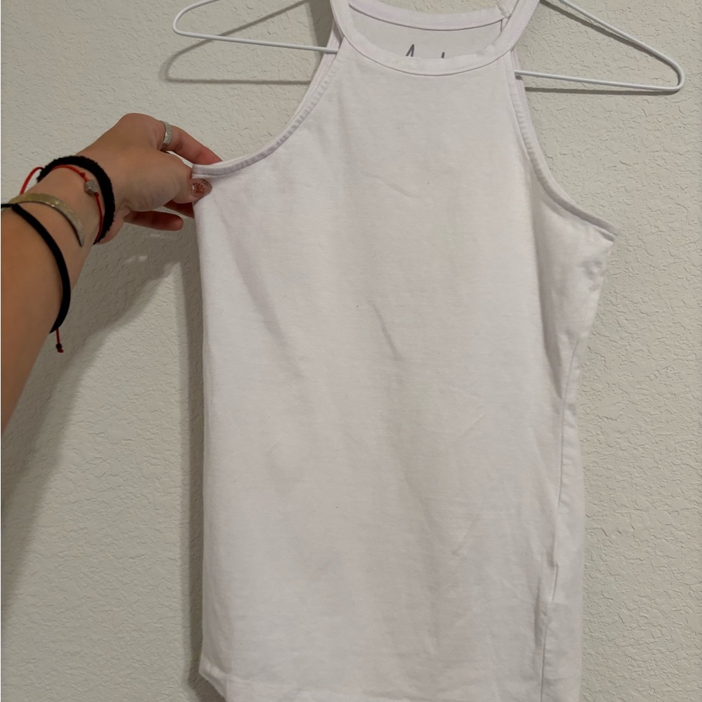 Veto White Fitted Tank Top
